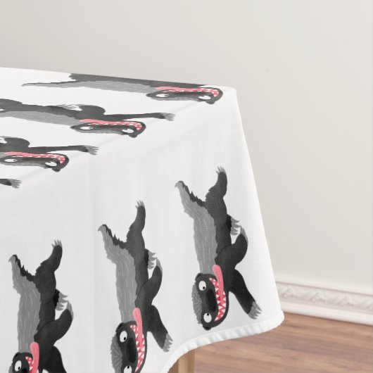 Funny hungrig Honigbadger Cartoon Illustration Tischdecke (Beispiel)