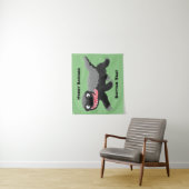 Funny hungrig Honigbadger Cartoon Illustration Wandteppich (Beispiel)