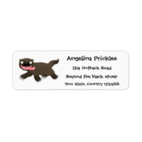 Funny hungrig Wolverine tierischer Cartoon