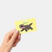 Funny hungrig Wolverine tierischer Cartoon Ausweis (Handheld)