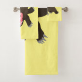 Funny hungrig Wolverine tierischer Cartoon Badhandtuch Set (Insitu)