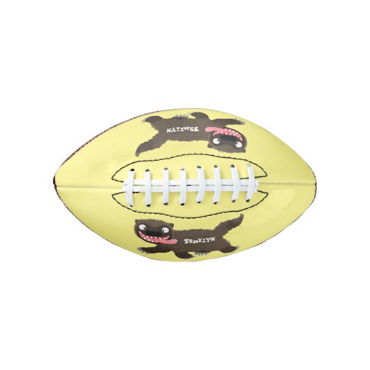 Funny hungrig Wolverine tierischer Cartoon Football (Vorderseite)