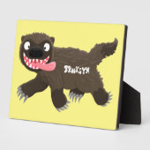 Funny hungrig Wolverine tierischer Cartoon Fotoplatte (Seite)