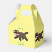 Funny hungrig Wolverine tierischer Cartoon Geschenkschachtel (Rückseite)