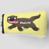Funny hungrig Wolverine tierischer Cartoon Golf Headcover (Vorderseite)