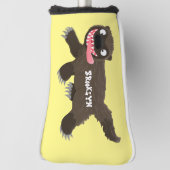 Funny hungrig Wolverine tierischer Cartoon Golf Headcover (Rotieren 90)