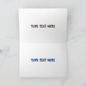 Funny hungrig Wolverine tierischer Cartoon Karte (Innenseite)