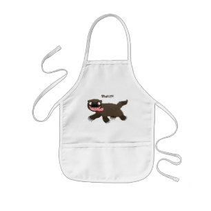 Funny hungrig Wolverine tierischer Cartoon Kinderschürze