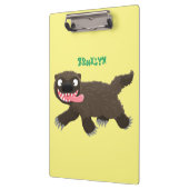 Funny hungrig Wolverine tierischer Cartoon Klemmbrett (Links)