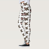 Funny hungrig Wolverine tierischer Cartoon Leggings (Links)