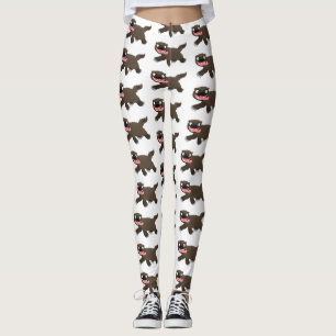 Funny hungrig Wolverine tierischer Cartoon Leggings