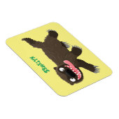 Funny hungrig Wolverine tierischer Cartoon Magnet (Rechte Seite)
