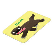 Funny hungrig Wolverine tierischer Cartoon Magnet (Linke Seite)