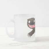 Funny hungrig Wolverine tierischer Cartoon Mattglastasse (Links)