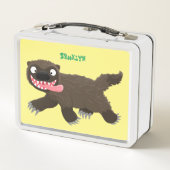 Funny hungrig Wolverine tierischer Cartoon Metall Brotdose (Rückseite)