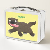 Funny hungrig Wolverine tierischer Cartoon Metall Brotdose (Vorderseite)