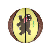 Funny hungrig Wolverine tierischer Cartoon Mini Basketball (Vertikal)