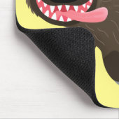 Funny hungrig Wolverine tierischer Cartoon Mousepad (Ecke)
