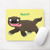 Funny hungrig Wolverine tierischer Cartoon Mousepad (Mit Mouse)