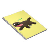 Funny hungrig Wolverine tierischer Cartoon Notizblock (Rechte Seite)