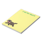 Funny hungrig Wolverine tierischer Cartoon Notizblock (Rotiert)