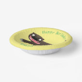 Funny hungrig Wolverine tierischer Cartoon Pappteller (Gewinkelt)