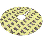 Funny hungrig Wolverine tierischer Cartoon Polyester Weihnachtsbaumdecke (Schrägansicht)
