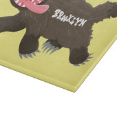 Funny hungrig Wolverine tierischer Cartoon Schneidebrett (Ecke)