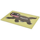 Funny hungrig Wolverine tierischer Cartoon Schneidebrett (Ecke)