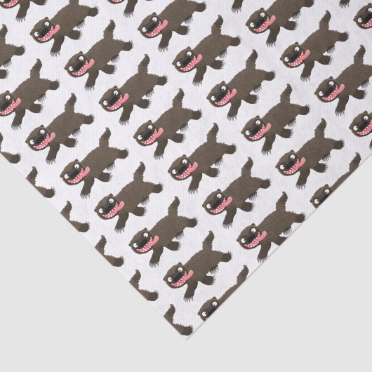 Funny hungrig Wolverine tierischer Cartoon Seidenpapier (Ausschnitt)