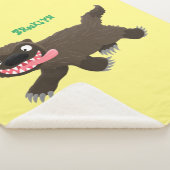 Funny hungrig Wolverine tierischer Cartoon Sherpadecke (3/4)