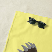 Funny hungrig Wolverine tierischer Cartoon Strandtuch (Beispiel)