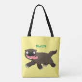 Funny hungrig Wolverine tierischer Cartoon Tasche (Rückseite)