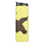 Funny hungrig Wolverine tierischer Cartoon Thermosbecher (Nach rechts gedreht)