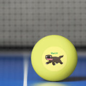 Funny hungrig Wolverine tierischer Cartoon Tischtennisball (Netto)