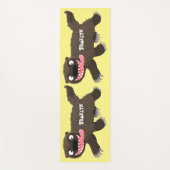 Funny hungrig Wolverine tierischer Cartoon Yogamatte (Vorderseite)