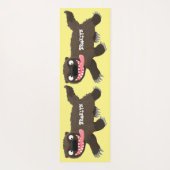 Funny hungrig Wolverine tierischer Cartoon Yogamatte (Rückseite)