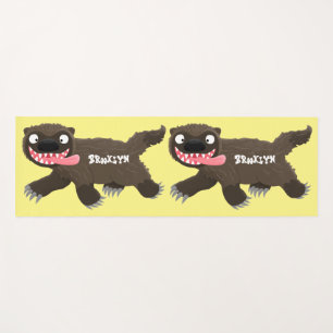 Funny hungrig Wolverine tierischer Cartoon Yogamatte