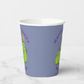 Funny hungrige Pitcher Pflanze Cartoon Illustratio Pappbecher (Links)