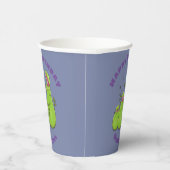 Funny hungrige Pitcher Pflanze Cartoon Illustratio Pappbecher (Rechts)