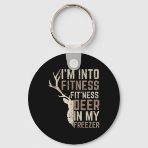 Funny Hunter Dad I'm Into Fitness Deer Freezer Hun Schlüsselanhänger