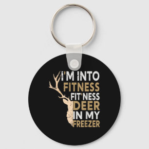Funny Hunter Dad I'm Into Fitness Deer Freezer Hun Schlüsselanhänger