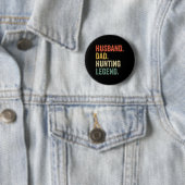 Funny Hunter Husbynd Vater Jagd Legend Vintag Button (Beispiel)