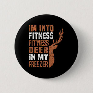 Funny Hunter Vater Ich bin in Fitness Deer Freezer Button