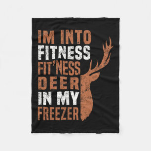 Funny Hunter Vater Ich bin in Fitness Deer Freezer Fleecedecke
