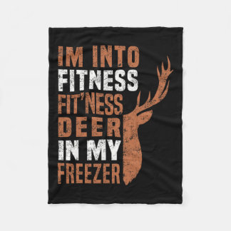 Funny Hunter Vater Ich bin in Fitness Deer Freezer Fleecedecke