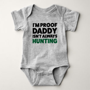 Funny Hunting Jersey Bodysuit für Baby Strampler