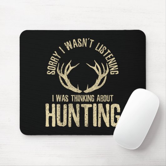 Funny Hunting Quote Saying Deer Venison Elk Hunter Mousepad (Mit Mouse)
