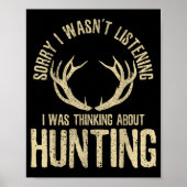 Funny Hunting Quote Saying Deer Venison Elk Hunter Poster (Vorne)
