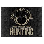 Funny Hunting Quote Saying Deer Venison Elk Hunter Schneidebrett (Vorderseite)